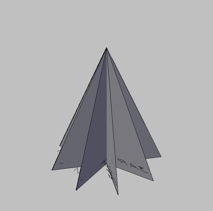 Bloque Autocad Vista de Árbol Pino 12 en 3D